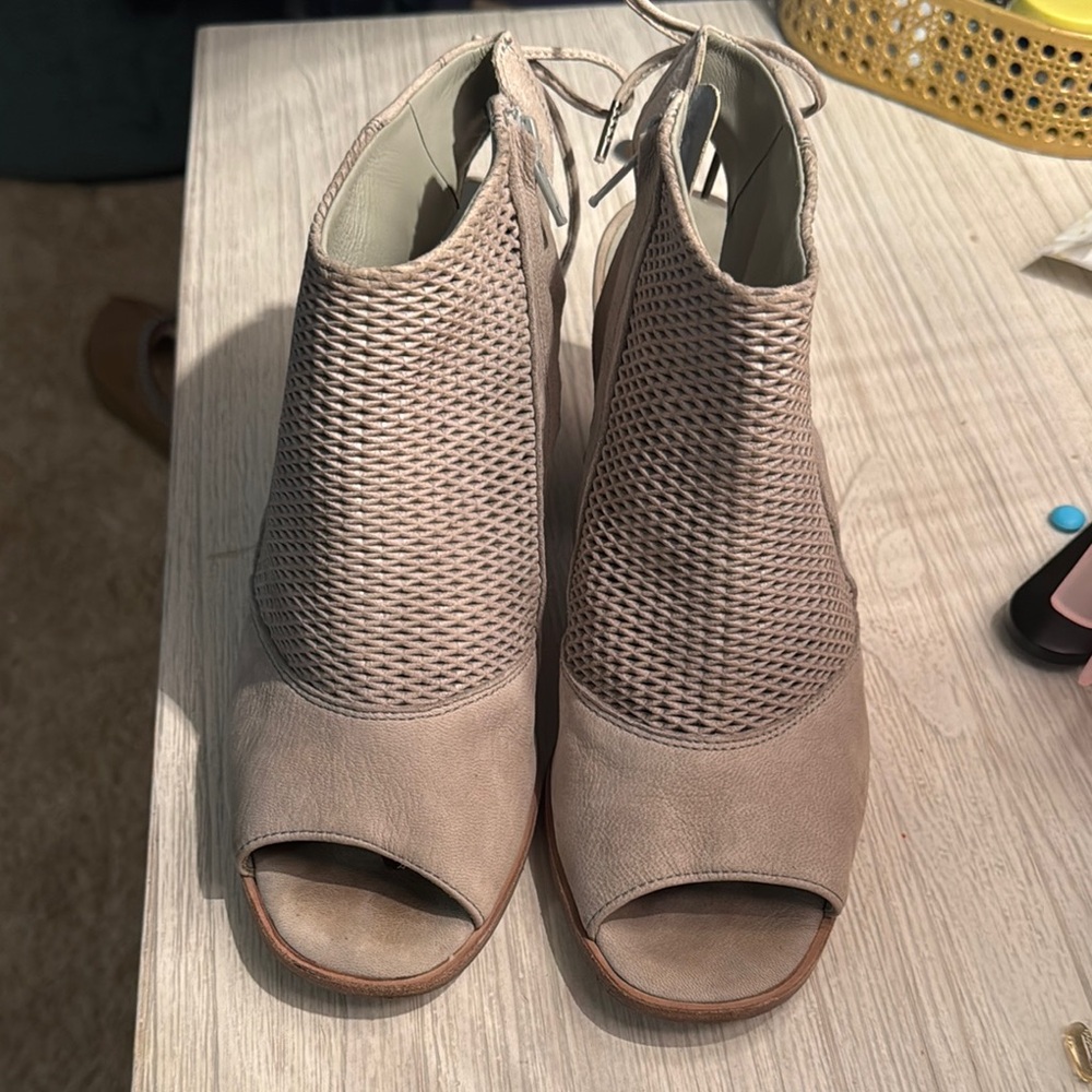 Women's Peep-Toe Ankle Boots